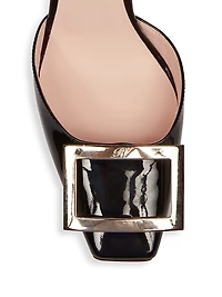 Trompette Metal Buckle 70MM Slingback Pumps