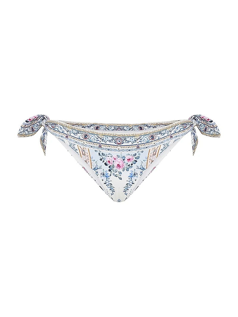 Floral Side-Tie Bikini Bottom