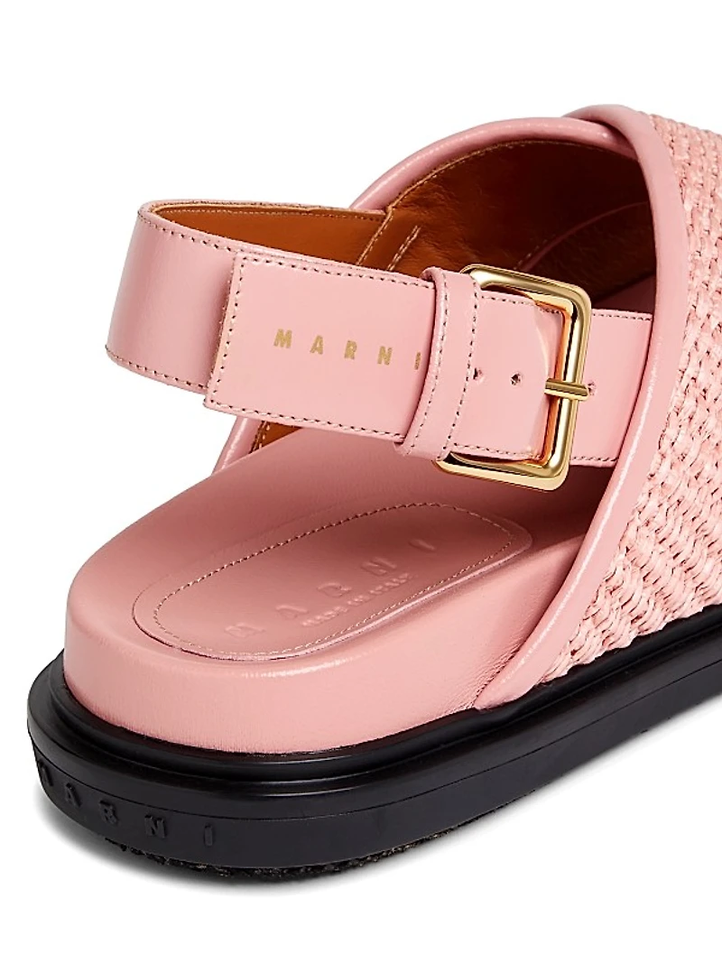 Raffia Criss-Cross Sandals