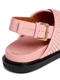 Raffia Criss-Cross Sandals