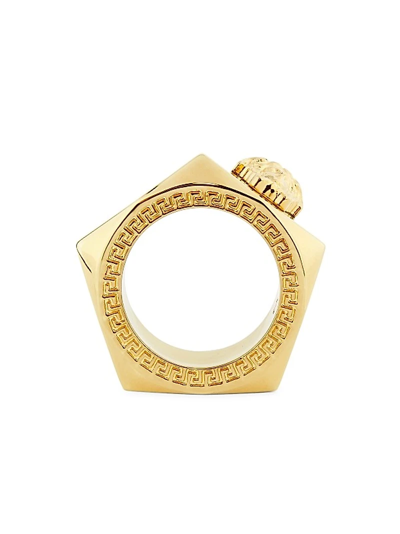 Nuts & Bolts Goldtone Ring