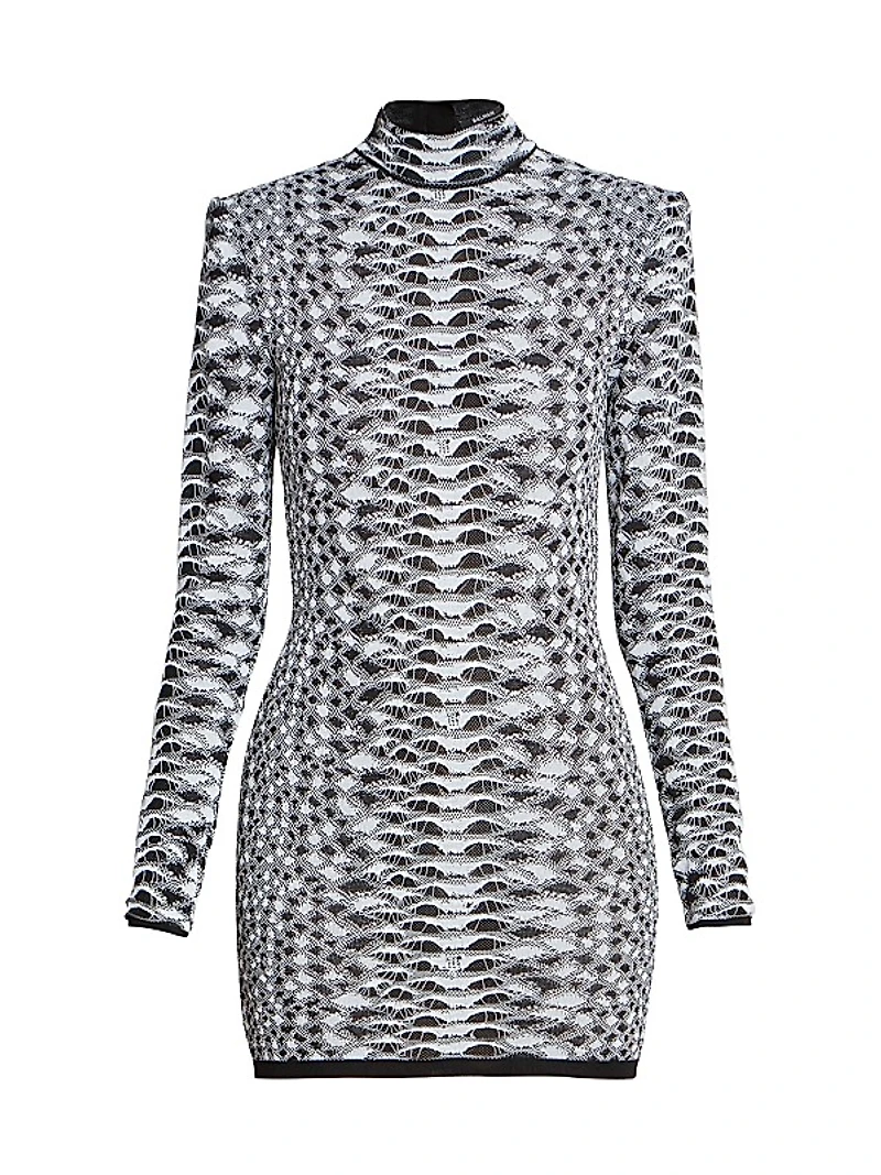 Python Print Body-Con Minidress