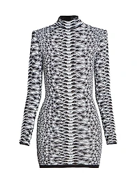 Python Print Body-Con Minidress