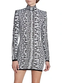 Python Print Body-Con Minidress