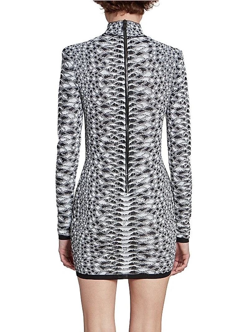 Python Print Body-Con Minidress