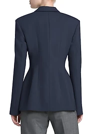 Seamed Double-Breasted Blazer