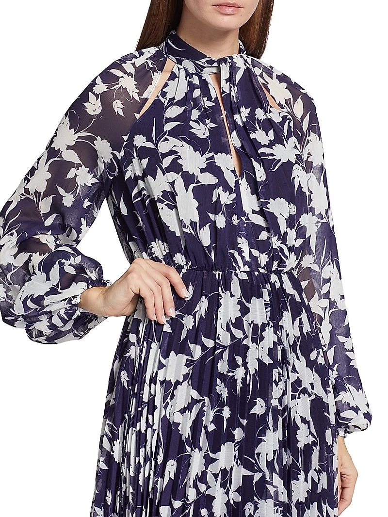 Abbie Floral Chiffon Maxi Dress
