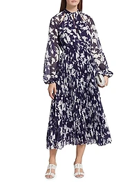 Abbie Floral Chiffon Maxi Dress