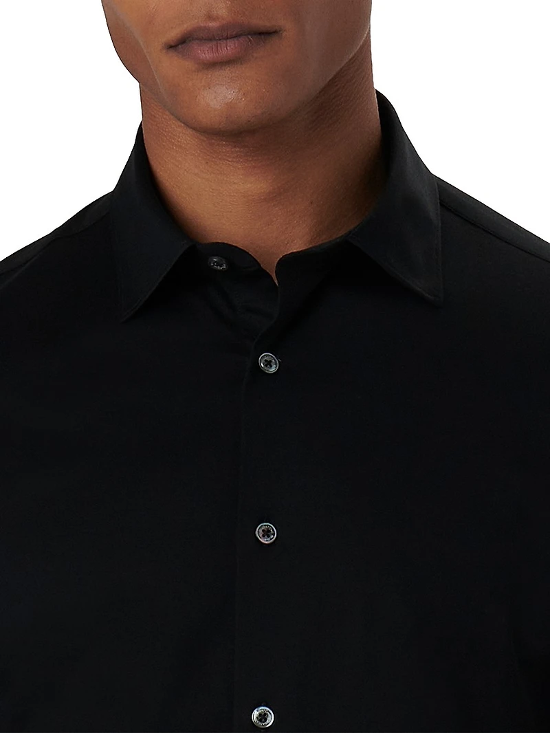 OoohCotton® Tech Button-Up Shirt