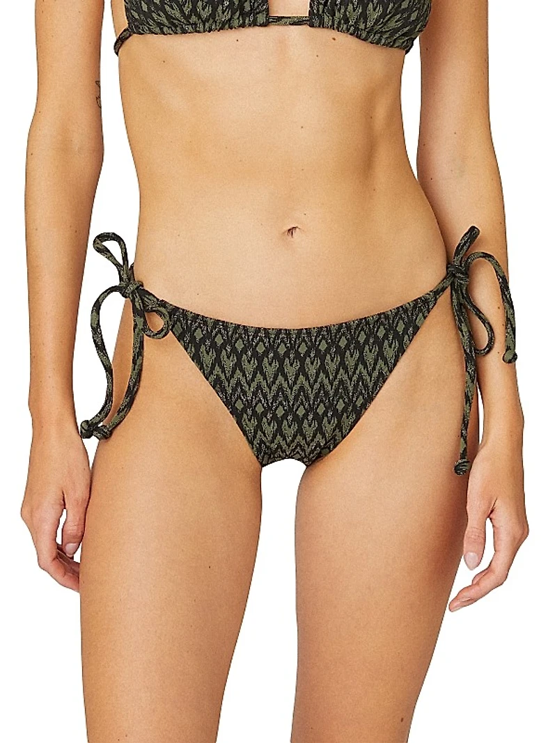 Ikat Side-Tie Bikini Bottoms
