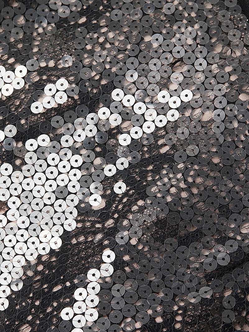 Mackenzie Sequined Lace Midi-Skirt