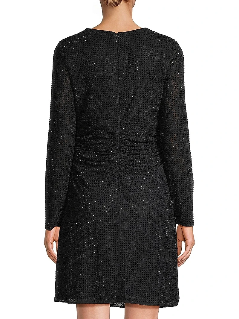 Sloane Sequined Knit Minidress
