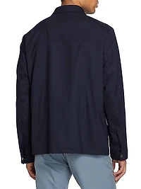 Wool-Blend Zip-Front Jacket
