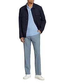 Wool-Blend Zip-Front Jacket