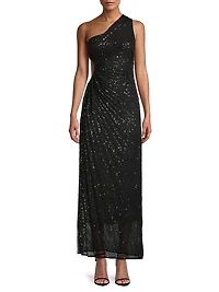 Solie Sequined Cut-Out Maxi Dress