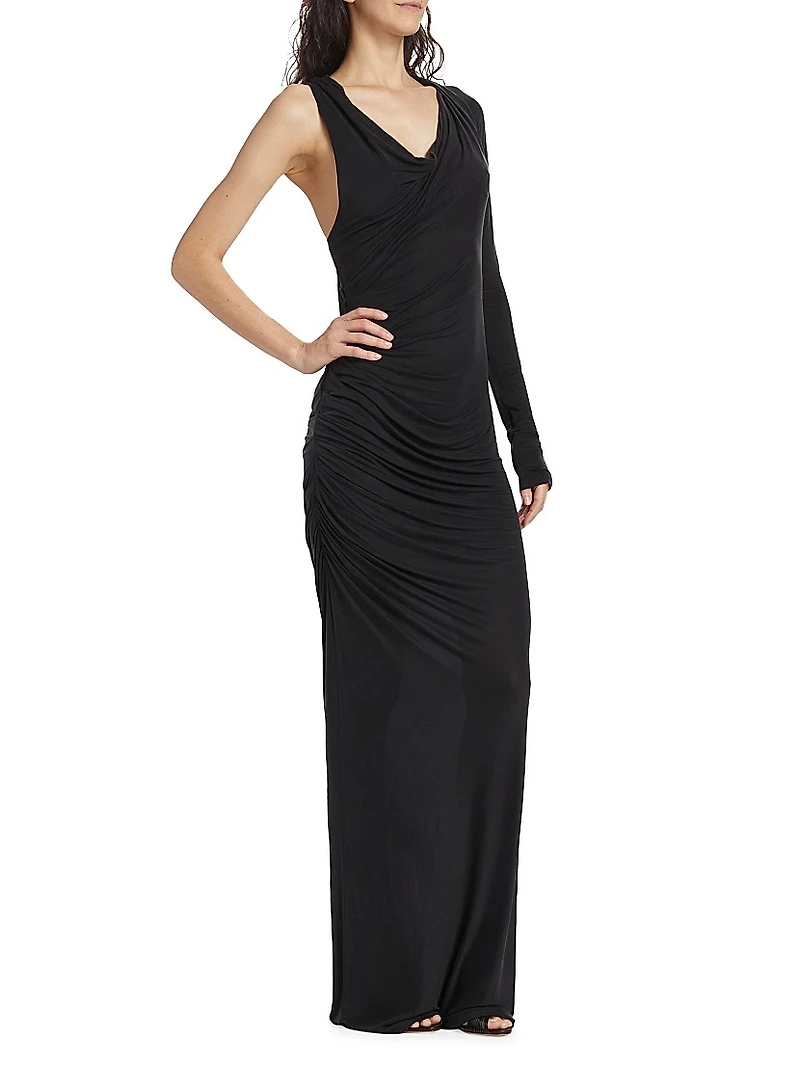 Myrtia Asymmetric Maxi-Dress