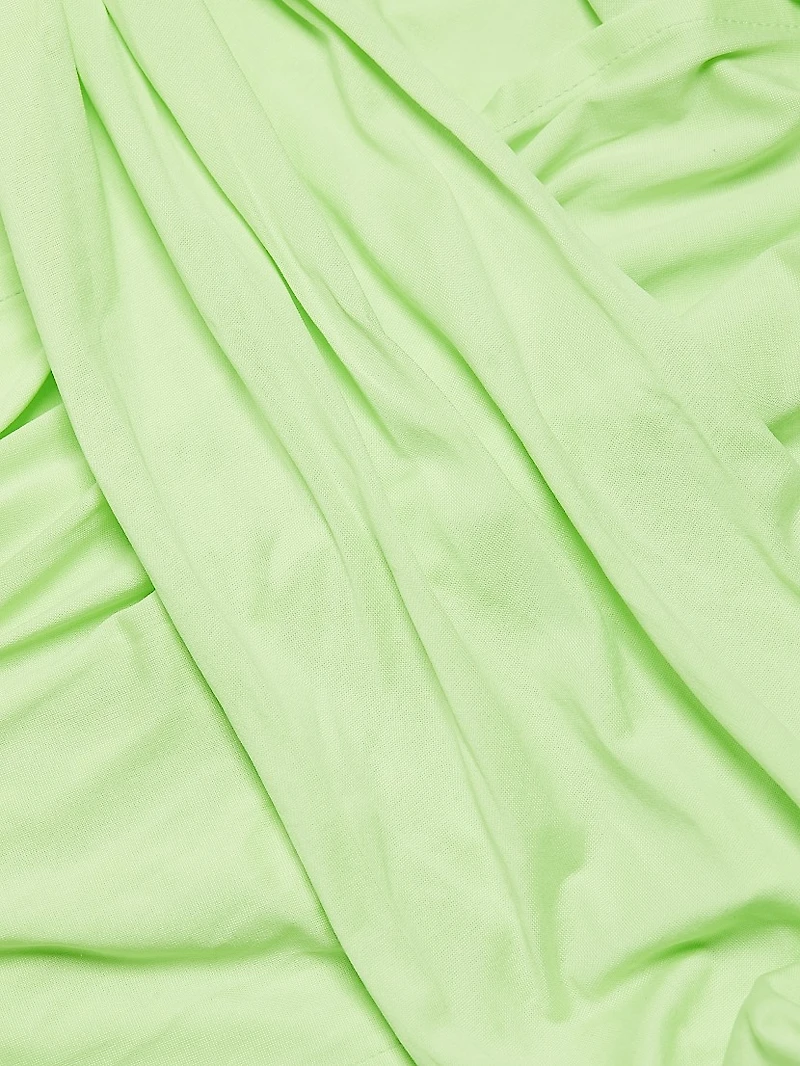 Kores Draped Turtleneck Minidress