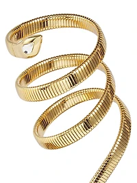 40MM Metallic Leather Wrap Sandals