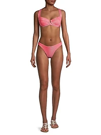Bella Metallic Bikini Bottom
