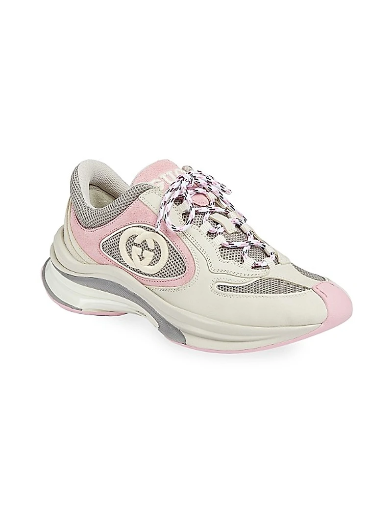 Run Premiem Suede Mesh Sneakers