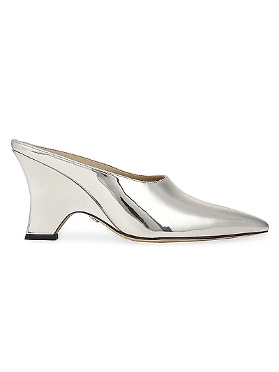 Vonn 50MM Metallic Leather Mules