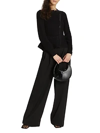 Andi Knit Peplum Jacket