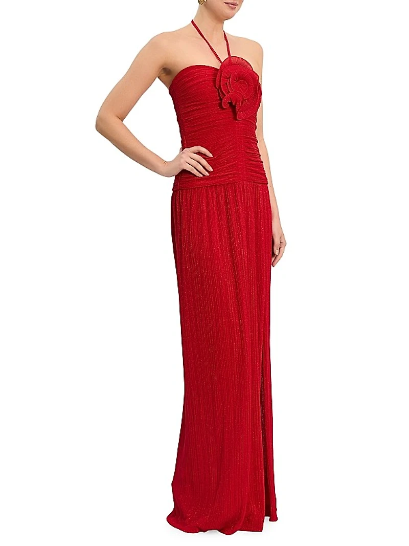 Samantha Ruched Organza Gown