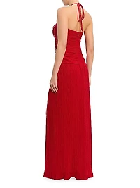 Samantha Ruched Organza Gown