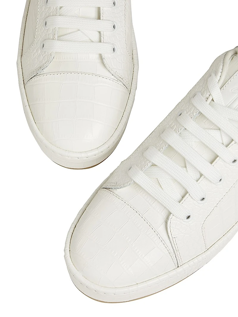 Brazilieiro Axia Embossed-Leather Sneakers