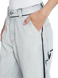 Baggy Wide-Leg Cargo Jeans
