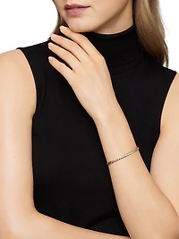 Sculpted Cable Bangle Bracelet 18K Yellow Gold