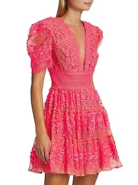 Megan Short-Sleeve Minidress