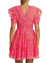 Megan Short-Sleeve Minidress