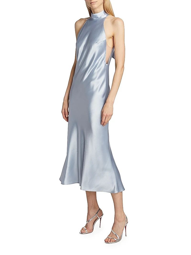 Bridal Sienna Satin Midi-Dress