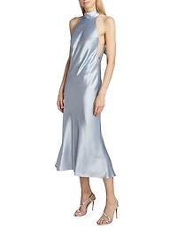 Bridal Sienna Satin Midi-Dress
