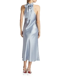 Bridal Sienna Satin Midi-Dress