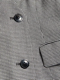 Houndstooth Double-Breasted Blazer Dress