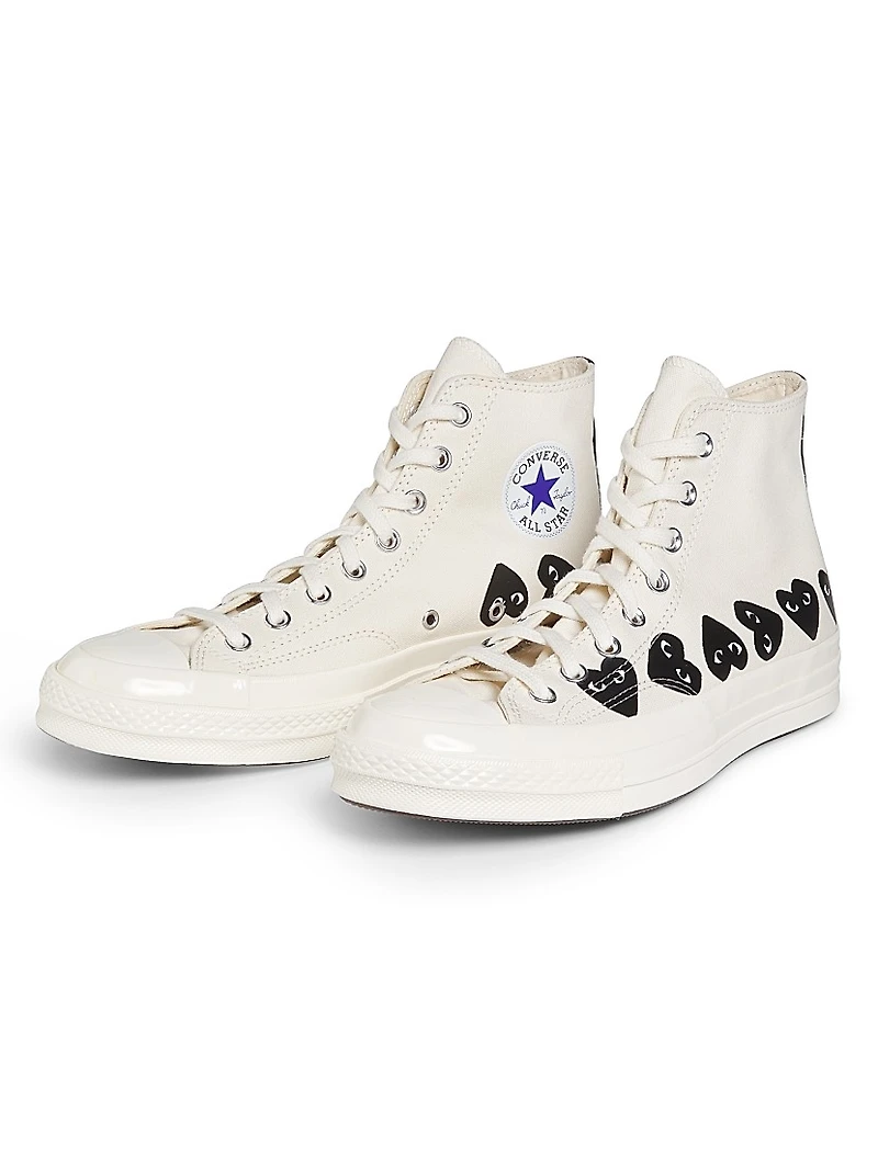 CdG PLAY x Converse Men's Chuck Taylor All Star Multi-Heart High-Top Sneakers