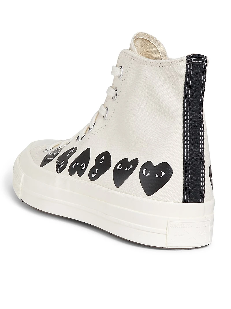 CdG PLAY x Converse Men's Chuck Taylor All Star Multi-Heart High-Top Sneakers