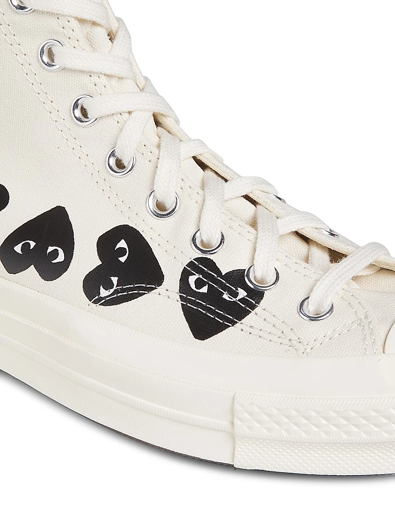 CdG PLAY x Converse Men's Chuck Taylor All Star Multi-Heart High-Top Sneakers