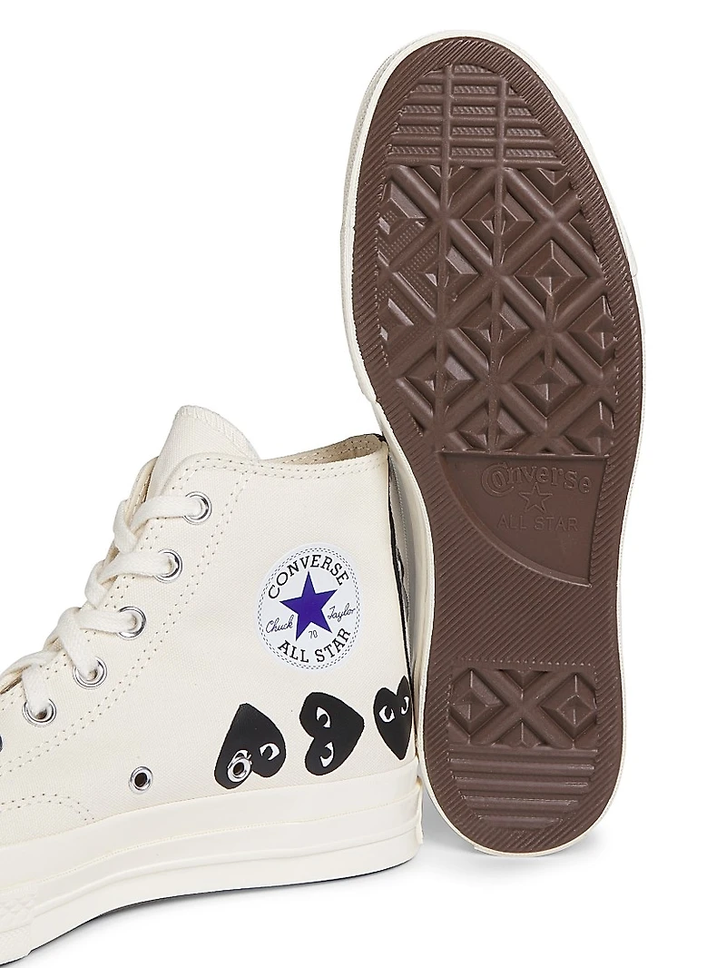 CdG PLAY x Converse Men's Chuck Taylor All Star Multi-Heart High-Top Sneakers