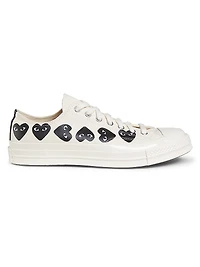 CdG PLAY x Converse Men's Chuck Taylor All Star Multi-Heart Low-Top Sneakers