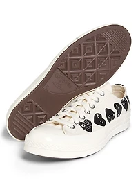 CdG PLAY x Converse Men's Chuck Taylor All Star Multi-Heart Low-Top Sneakers