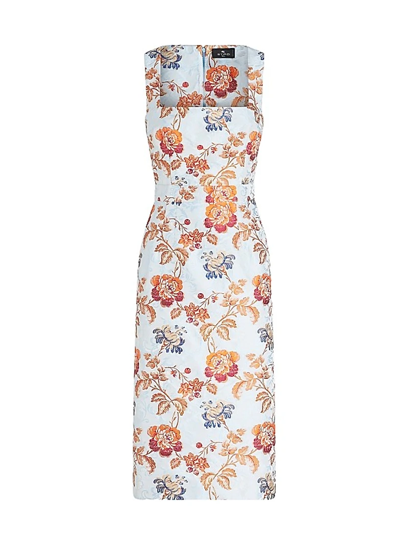 Floral Sleeveless Midi-Dress