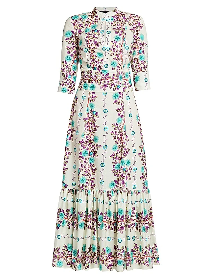 Floral Cotton Maxi Dress