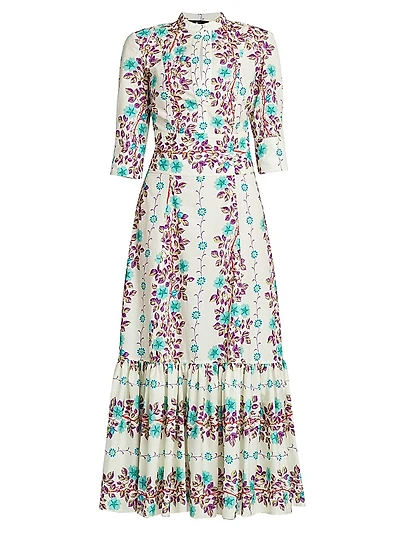 Floral Cotton Maxi Dress