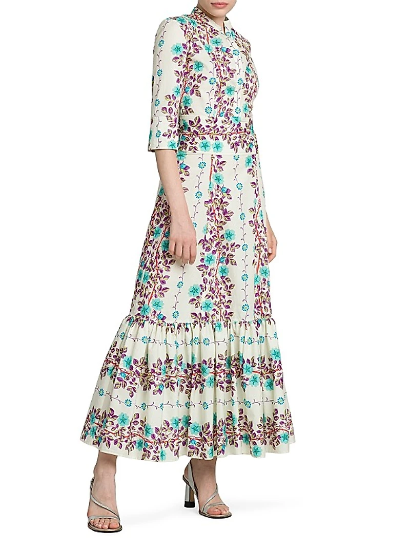 Floral Cotton Maxi Dress