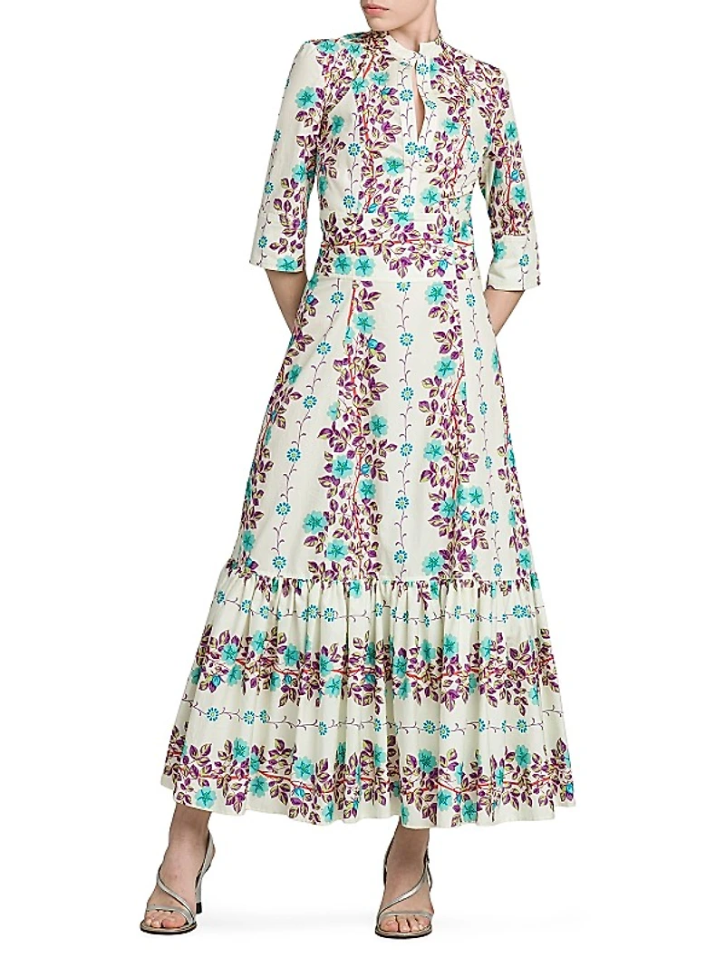 Floral Cotton Maxi Dress