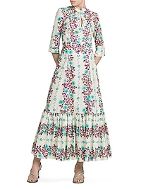 Floral Cotton Maxi Dress