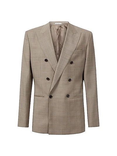 Abbey Wool-Blend Double-Breasted Blazer